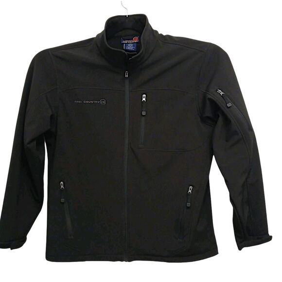 Free Country Odyssey II Flex Super Softshell Jacket XL Tall Black Zippers Coat - Picture 1 of 16